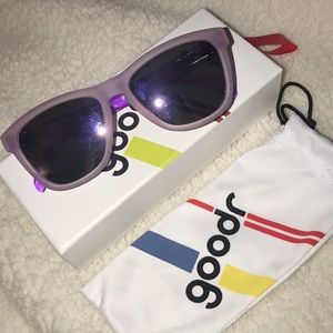 Goodr Purple polarized sunglasses